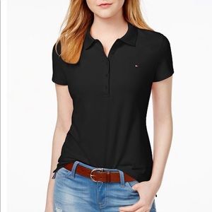 NWT Tommy Hilfiger black Polo, Size S